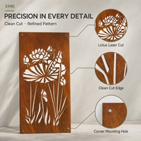 Paneles Decorativos de Acero Corten con Corte Láser Personalizado - Valla de Jardín para Villa, Personalizable en Tamaño y Color