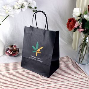 ถุงกระดาษคราฟท์รีไซเคิลพร้อมหูหิ้วสำหรับบรรจุภัณฑ์อาหาร ของขวัญ ช้อปปิ้ง นิทรรศการ เค้ก ขนมปัง - Product Image 3