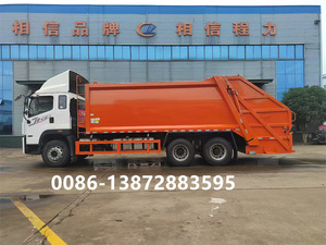 Faw 6x4 Tùy chỉnh vệ sinh xe tải nén Xe tải rác 20cbm 16 tấn chất thải từ chối thu gom rác xe tải - Product Image 5