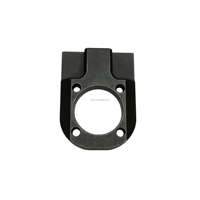 Bras de liaison en alliage d'aluminium usiné CNC, tige de traction usinée CNC, pièces triangulaires anodisées noires pour éclairage