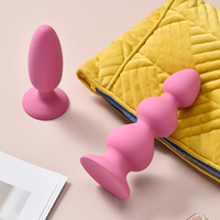 Silikon Analplug Butt Plug Prostata-Stimulator Massagegerät mit Rotierenden Perlen Butt Plug Erotikspielzeug für Männer