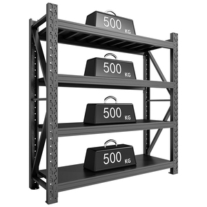 헤비 듀티 4~5단 볼트리스 메탈 선반 시스템, 차고 및 창고용 산업용 보관 랙 - Product Image 2
