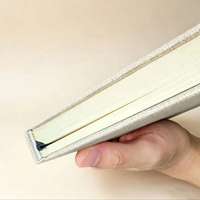 Fabricant de carnets de gratitude et de journal de pleine conscience quotidien, à couverture rigide en tissu blanc, reliés en lin, avec impression personnalisée