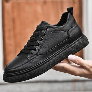 Zapatillas Retro de Hombre Estilo Otoñal de Caña Alta con Suela Gruesa de 8cm para Aumentar la Estatura, Zapatos Casuales de Media Caña con Forro de Malla, Nuevo Estilo de Moda - Product Image 5