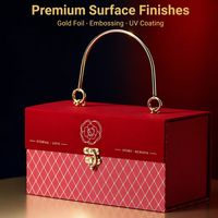 Pochette en papier personnalisée en gros pour cartes de crédit VIP et cartes de visite, en matériaux recyclés, avec fermeture magnétique rigide et pelliculage brillant