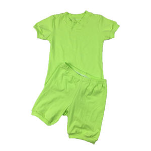 Conjuntos de dos piezas de algodón liso para niños en 40 colores Conjuntos de ropa de verano para niñas - Product Image 3