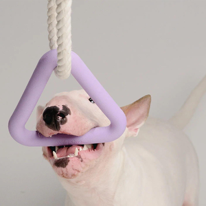 Juguetes de Cuerda para Perros Ecológicos de Alta Calidad, Triangulares Minimalistas para Jugar a Tirar y Masticar, Hechos de Goma Resistente - Product Image 4