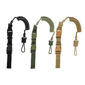 열쇠 고리 체인 손전등 사냥 액세서리에 대한 전술 안티 분실 탄성 끈 로프 스프링 안전 스트랩 벨트 로프 - Product Image 6