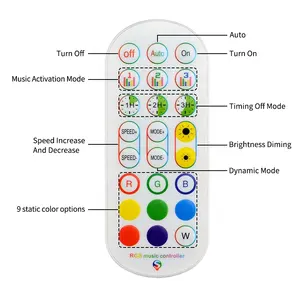 深圳发光二极管照明发光二极管条形灯IP20 24键8806C 5050 5M 30LED 12v发光二极管条形灯套件