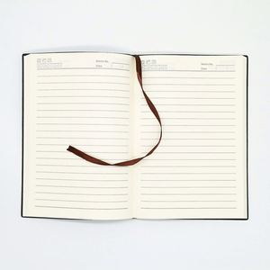 Carnet A5 en cuir mat à succès, couverture souple personnalisée avec gaufrage et reliure cousue, 80 g/m², idéal comme cadeau - Product Image 4