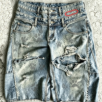 Nouvelle mode personnalisable pour hommes déchiré court Jeans marque vêtements Bermuda été 100% coton Shorts Denim Shorts