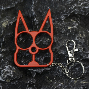 Vente en gros de <span class=keywords><strong>porte</strong></span>-clés en acier inoxydable de luxe, mignons et variés, en forme de chat de dessin animé pour femmes - Imperméables, légers, de forme ronde - Product Image 5