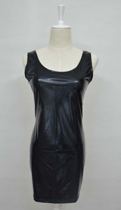 Plus Size Sexy <strong>PVC</strong> Wet Look Leather <strong>Dresses</strong> Women Bodycon Leather <strong>Black</strong> Club Mini <strong>Dress</strong> - Product Image 4