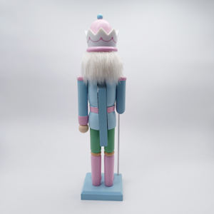 Figuras de Cascanueces de madera de 15 pulgadas, adorno rosa, Navidad, Cascanueces, soldado, decoración navideña, figuras, marionetas, decoración del hogar - Product Image 5