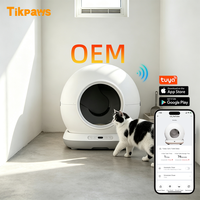 Bac à Litière Automatique pour Chat OEM à Nettoyage Automatique avec Contrôle par Application, en Matériau PP, Remplacement du Désodorisant et Élimination des Odeurs