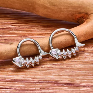 <b>Titanium</b> Heart Shape Nose <b>Ring</b> F136 Piercing Jewelry For Women Gift - Product Image 3