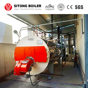 Bas tube de feu de style horizontal pour l'usage industriel pour l'Asie chaudière à gaz de 8 tonnes pleine structure inverse humide de chambre de flamme - Product Image 3