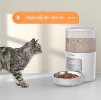 Vente chaude 4L mangeoire automatique pour animaux de compagnie 6 repas LCD synchronisation Intelligent WIFI chien chat distributeur de nourriture Durable avec charge de Source chaude