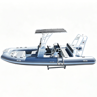 Bateau pneumatique semi-rigide (RIB) en aluminium de 5,8 m (19 pieds) certifié CE pour la distribution mondiale en Europe