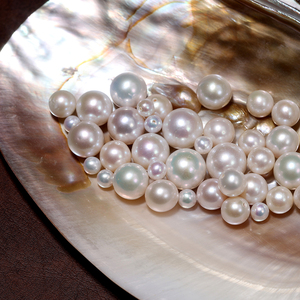 PP13 3A Freshwater Pearl Wholesale Loose Pearl White Pink Purple Round Baby Ak Pearl Necklace for Jewelry Making - Product Image 1