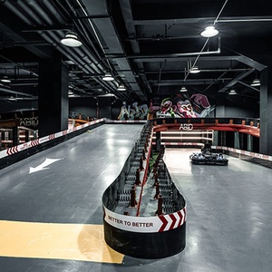 Pista de carreras Pedal de goma comercial Go Kart Pista de carreras Goma Kart al aire libre Equipo de pista Carrera - Product Image 1