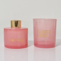 Bougie parfumée personnalisée en gros, ensemble cadeau d'aromathérapie à marque privée et ensemble cadeau diffuseur de parfum de luxe