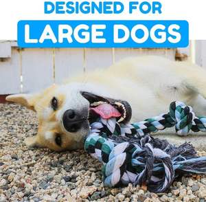 42 inç 6 düğüm yıkılmaz oyuncak dev köpek oyuncağı ekstra büyük köpekler için oyuncaklar Chew - Product Image 5