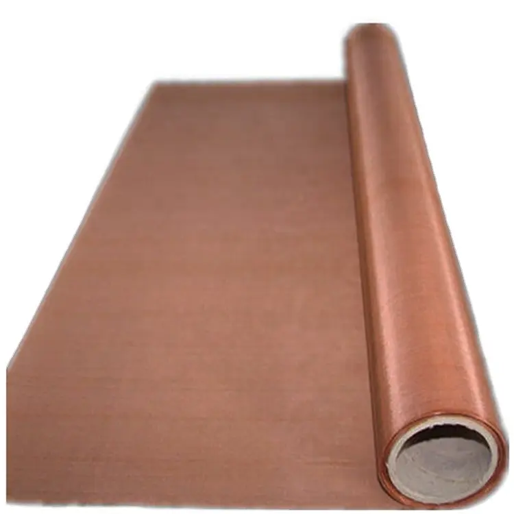 Treillis métallique tissé en cuivre/filtres en tissu métallique industrie douleur armure toile fournisseur de treillis métallique en acier inoxydable ignifuge 0.5mm 30m 1m