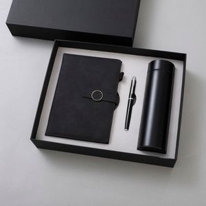 Juego de Regalo de Lujo para Empresas, Agenda A5 de PU con Logotipo Personalizado, Taza Térmica y Bolígrafo, 3 Piezas, Cuaderno de Oficina para Negocios - Product Image 3