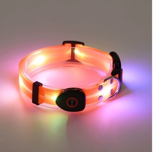 Correa LED para mascotas, Collar luminoso para caminar para perros con carga USB, <span class=keywords><strong>Material</strong></span> impermeable de goma de PVC, correa para caminar al aire libre, Correa LED para perros - Product Image 5