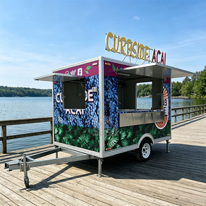 Mobile Food <b>Trailer</b> Coffee Kiosk Ice Cream Food Truck Cart Bakery Churros Van Fast Kitchen <b>Trailer</b> - Product Image 1