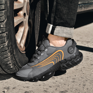 Dernier modèle <span class=keywords><strong>de</strong></span> chaussures <span class=keywords><strong>de</strong></span> sécurité pour la construction industrielle l'hiver composite imperméable à l'eau <span class=keywords><strong>semelle</strong></span> en caoutchouc paresseux bouton <span class=keywords><strong>de</strong></span> laçage libre rotatif en toile - Product Image 5