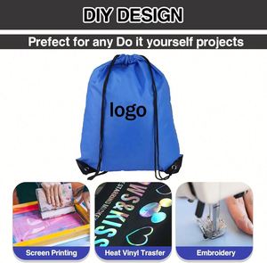 Wholesale Promotional Polyester Nylon Drawstring 34cm Shop Sports Backpack Customized Draw String <b>Bags</b> - Product Image 6