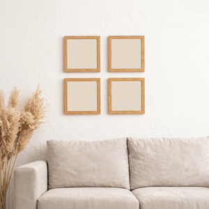 Natural Wood <b>Photo</b> <b>Frame</b> Set of <b>4</b> Wooden Picture <b>Frames</b> for Home Decor Handmade for Family <b>Photos</b> Wall Mount Decoration - Product Image 1