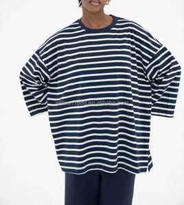 Camisetas de Manga Larga de Algodón Transpirable, Holgadas, Sólidas, de la Mejor Calidad, Nueva Moda, Ropa Islámica de Otoño, Conjuntos Casuales para Mujer - Product Image 3