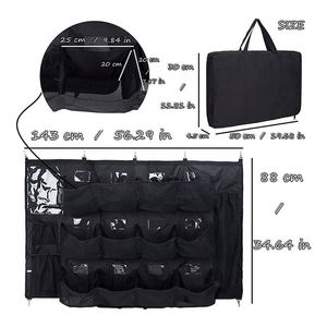 12 Player Dugout Organizer <b>Storage</b> Hanging Baseball Helmet Bag to Organize Baseball Equipment Including Helmets Gloves - Product Image 5