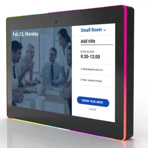 Meeting Room Booking System Conference Display 10.1 inch NFC POE Tablet Wall Mount Android 11.0