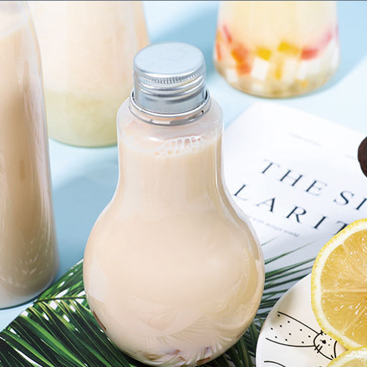 Fast delivery Transparent Volume Custom PET Plastic food grade Bottle with straw juice Cup