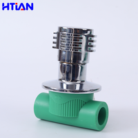 Vanne thermostatique PPR conforme à la norme ISO HTIAN, matériaux de plomberie, raccords de tuyauterie, accessoires de connexion hydraulique pour l'eau