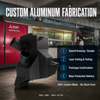Boîtier d'admission d'air automobile personnalisé modifié pour la performance, boîtier de filtre à air en aluminium, admission d'air froid, pièces CNC, réservoir de carburant