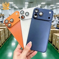 Kit Casing Ponsel Logam untuk Peningkatan Penutup Belakang ke Gaya Seri 17