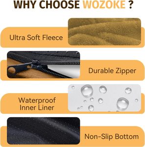 Ortopedik Yıkanabilir Büyük Köpek Yatağı, Çıkarılabilir Kılıf, Kaymaz Taban, Su Geçirmez, Özelleştirilebilir Renkler ve Boyutlar - Product Image 3