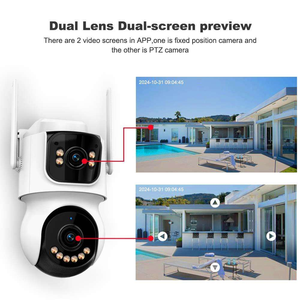 आइससी 10x ज़ूम 24/7 रिकॉर्ड 4mp डुअल लेंस 2-स्क्रीन 4 जी सुरक्षा आउटडोर कोई डेटा उपयोग शुल्क cccTV निगरानी सौर कैमरा - Product Image 2