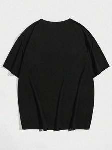T-shirt décontracté pour homme à col rond et manches courtes avec imprimé crâne, fabrication directe, personnalisation disponible. F10 - Product Image 2