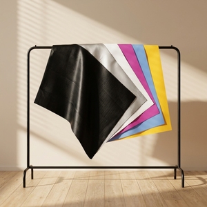 Bâche en vinyle organique transparente enduite de PVC imperméable, renforcée en tatami, tissu gaufré en rouleau pour bagages de voiture - Product Image 2