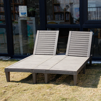 Chaise longue de jardin confortable extérieure piscine plage double chaises longues chaise de plage