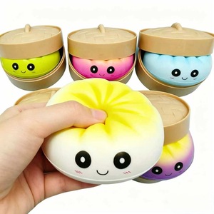 Juguete de descompresión de rebote lento con forma de bollo grande, simulación de Cha Siu Bao, para liberar la tensión, al por mayor - Product Image 1