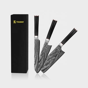 73 <span class=keywords><strong>couches</strong></span> japonais AUS-10 <span class=keywords><strong>damas</strong></span> acier cuisine Nakiri <span class=keywords><strong>couteau</strong></span> 3 pièces ensemble de couteaux de cuisine - Product Image 4