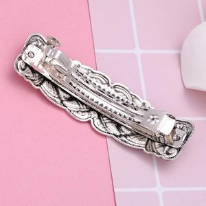 Molletta in stile Vintage grande molletta celtica per capelli da ragazza in metallo argento vichello forcine per capelli con nastro in lega di materiale per PC