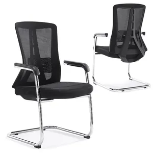 Cheap Office Chair Ergonomic Mesh Visitor Chair Computer Black Office Chairs Without Wheels